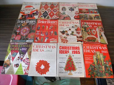 12 Vintage Better Homes & Gardens Christmas Editions 1953 55-56  60-62 64-66 +3 • $50