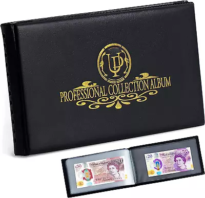 Currency Collecting Album 40 Pockets Banknote Holder Money Storage Book • $13.89