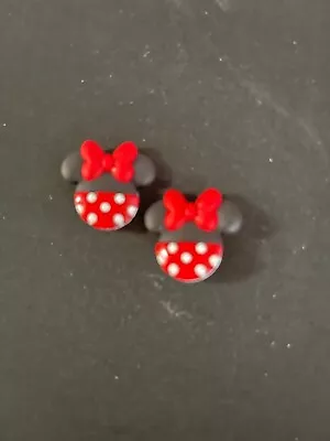 Minnie Mouse Ears Stud Earrings • $4.88