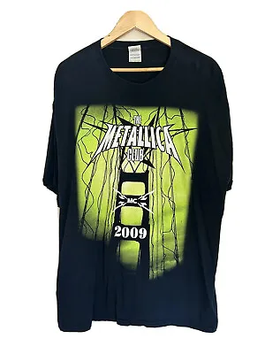 Vintage Metallica Shirt The Metallica Club 2009 Black Short Sleeve Crew XL • $200