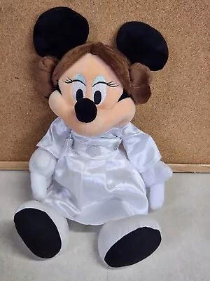 Minnie Mouse Princess Leia Plush Doll Disney Parks Star Wars • $8