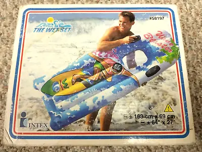 Vintage Intex Wet Set Inflatable Wave Blaster 2000 Pool Toy NIB Surf Rider 64X27 • $67.43