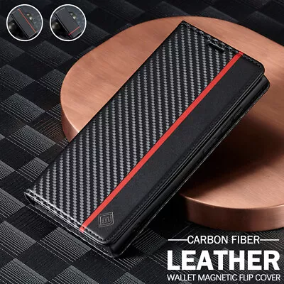 For Samsung S23/S22/S21/S20 FE Ultra S10 S9 Plus Case Leather Wallet Flip Cover • $13.99