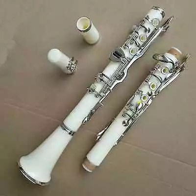 Clarinet G Tone 20Key White Nickel Plating Good Sound And Materials-Weike • $186.42