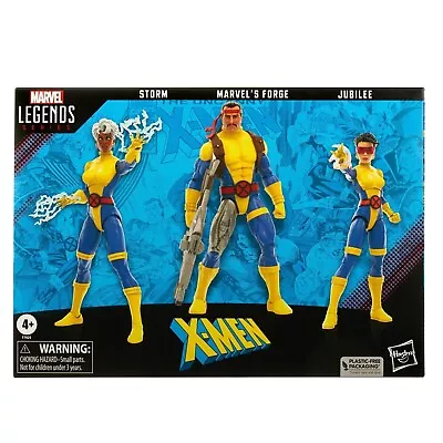 Marvel Legends Series  6  X Men Forge Storm & Jubilee Action Figure 3 Pack • £59.95