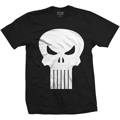 Marvel Comics Black White Punisher Skull T-Shirt Mens Small Daredevil Official • £9.95