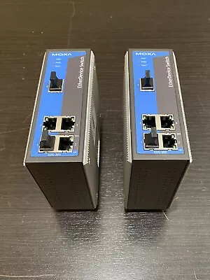 Two (2) Moxa EDS-305 EtherDevice Switch • $40