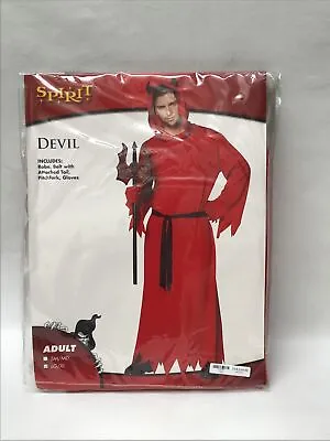 Spirit Adult Devil Costume Large/XL Robe Belt With Attached Tail And Gloves • $20