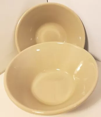 Pampered Chef Small Beige  Serving Bowl  Cereal Salad Rice Dish Set Of 2 • £23.27