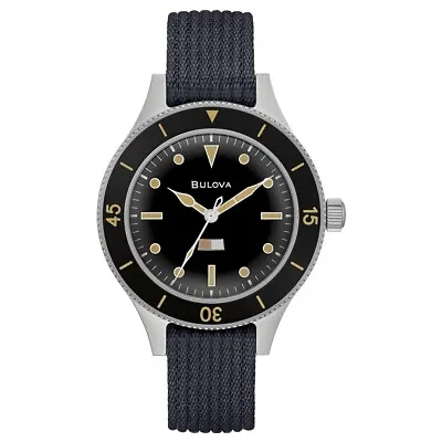 Bulova Watch Collection Military Mil Ship Automatic 41mm 98A266 • $972.64