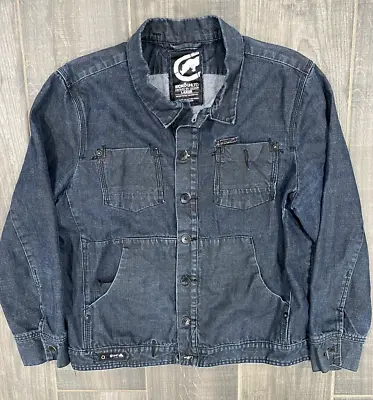 ECKO UNLTD Jeans Jacket Coat Men's Large Blue Denim • $14.50