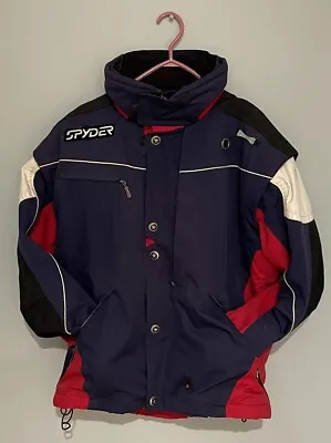 SPYDER Waterproof Ski Jacket Men’s Large (vintage) USA US SKI TEAM OFFICIAL • $107.76