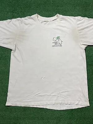 $19.99 • Buy Vintage 90s Costa Rica ￼T-Shirt Adult Size Extra Large White Tourist Vacation