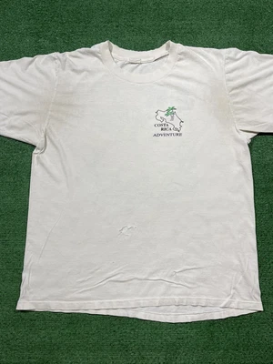 $19.99 • Buy Vintage 90s Costa Rica ￼T-Shirt Adult Size Extra Large White Tourist Vacation