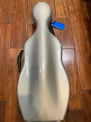 Tonareli Cello-shaped Fiberglass Viola Case W/Wheels Silver • $325