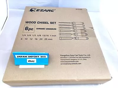 EZARC Japanese Chisel Nomi Black Walnut Set Of 6 Carpenter Tool • £73.20