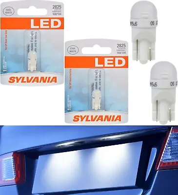 Sylvania LED Light 2825 T10 White 6000K Two Bulbs License Plate Tag Replace Lamp • $16.50