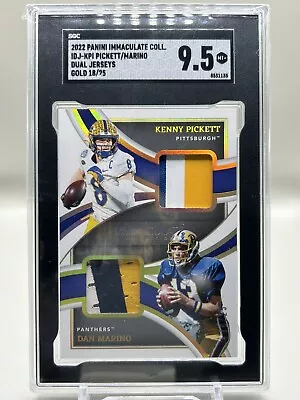 2022 Immaculate Collegiate PICKETT/MARINO Dual Jerseys GOLD 18/25 POP 1 • $0.99