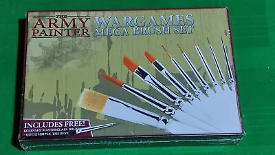 The Army Painter Wargames Mega Brush Set Acrylic Paint Brush Set Miniature Paint • $60