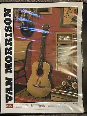 VAN MORRISON POSTER North America Tour 2022 (Half Hazard) • $75