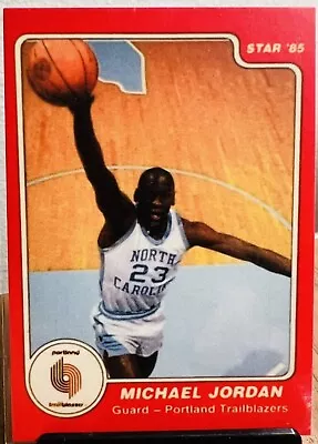 1985 MICHAEL JORDAN RC ERROR CARD STAR GUARD Portland Trailblazers RED  RARE • $19.99