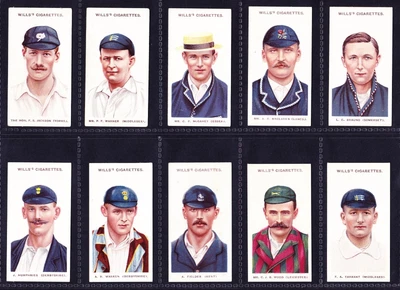 £59.99 • Buy Wills CRICKETERS (Small 's') 1908 Set Of 50 *Good/VG Condition*