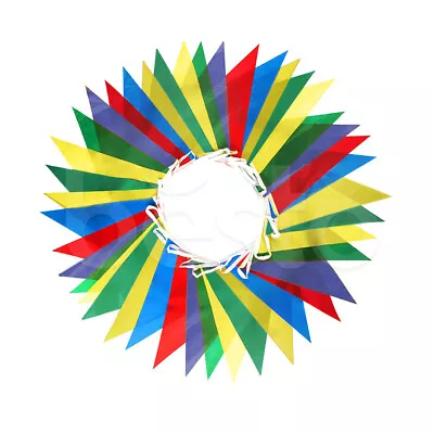 £3.85 • Buy 33 Feet 20 Flags Multi Colour Banner Bunting Party Event Home Garden Decoration