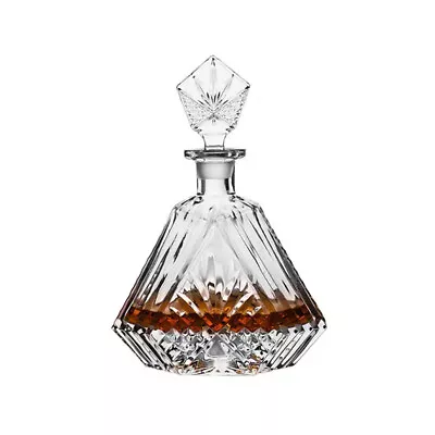 Diamond Glass Decanter  Whiskey Bottle 700ml Height 270mm • $49.99