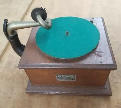 Antique Victor Victrola VV-IV Table Top Talking Machine C.1910 As Is Untested  • $249.99