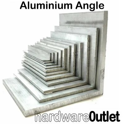 £3.95 • Buy ALUMINIUM Extruded Equal ANGLE - Various Sizes Bespoke Orders Cut To Size In UK 