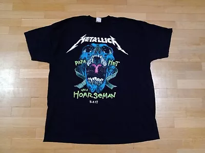 Metallica 2017 Concert Papa Het Was A Hoarseman Shirt Size XL Heavy Metal Jersey • $30