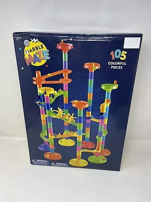 Marble Run Maze Blocks Maze Set Race Building Game Set  105 Pieces EB-783 • $14.21