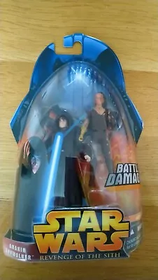 Star Wars Revenge Of The Sith Anakin Skywalker Battle Damaged No.50 Figure • £29.99