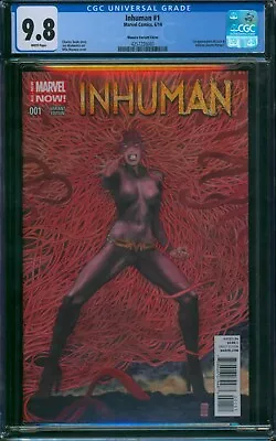 Inhuman #1 ⭐ CGC 9.8 ⭐ MILO MANARA VARIANT 1st Lash Inferno Marvel Inhumans 2014 • $325