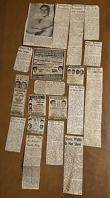 Vintage Wrestling Newspaper Clippings 1960’s-1970’s Original WWWF. • $17.99