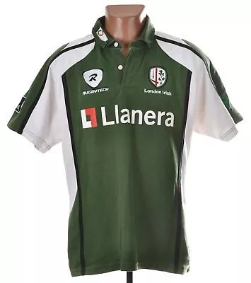 London Irish Rugby Union Shirt Jersey Rugbytech Size L Adult • £32.39