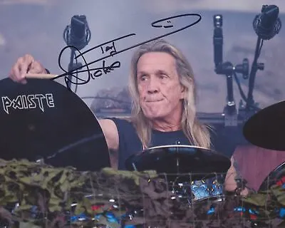 Nicko Mcbrain Signed Iron Maiden 8x10 Photo 6 • $136.76