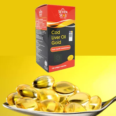 $75.50 • Buy SEVEN SEAS Cod Liver Oil Gold Vitamin A, D OMEGA DHA EPA 500 Capsule 2023EXP