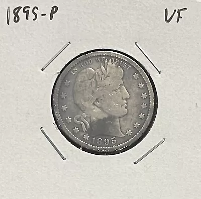 1895-P Barber Quarter - VF - Very Fine - 90% Silver • $18.95