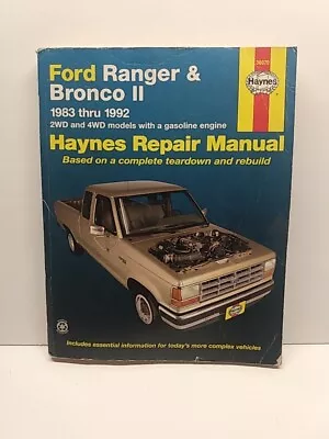 Haynes Repair Manual For Ford Ranger And Bronco 2 1983 Through 1992  • $4.99