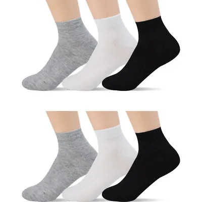 New Lot 6-12 Pairs Ankle Quarter Crew Men Women Thin Socks Cotton Casual Sports • $11.95