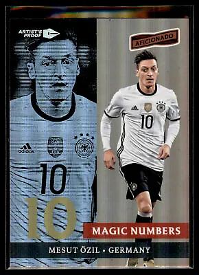 2016-17 Panini Aficionado Magic Numbers ARTIST'S PROOF #6 Mesut Ozil - Germany • $3