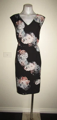 $35 • Buy Jacqui E Size 14 Cocktail Evening Wedding Dinner Party Races Fitted Dress