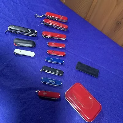 Lot Of 11 Three/Two  Layer Swiss Army Knives (Victorinox) • $10.50
