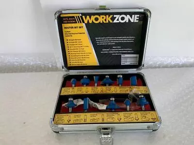 Workzone Router Bit Set Alloy Steel Tungsten Carbide Tip Hand Tools Missing 1 Pc • $29