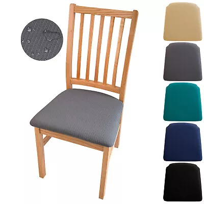 1-8Pcs Waterproof Weave Seat Cover Bar Stool Elastic Seat Cushion Slipcover • $9.89