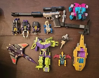 Transformers Lot G1 Megatron 100% Complete Constructicons Devastator Insecticons • $280