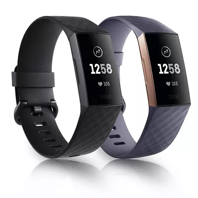 Fitbit Charge 3 Fitness Activity Tracker Heart Rate Sleep Sport Smart Watch • $105.59