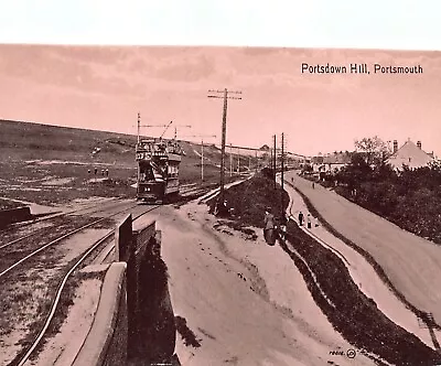 Postcard  Portsmouth Portsdown Hill Tram • £5.90