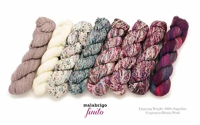 Finito By Malabrigo - 100% XFine Merino Wool Plied Fingering Weight- 15 COLORS • $16.75